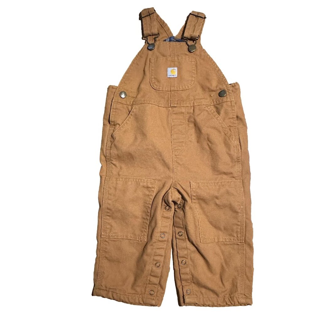 Carhartt Insulated Toddler Overalls Size 12 Months Double Knee OX8645-B